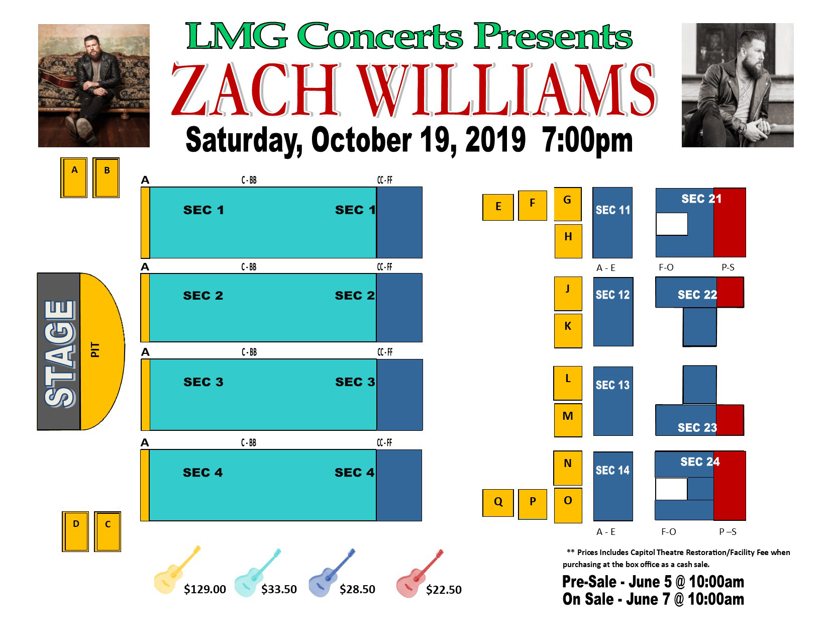 The Capitol Theatre Seating Chart